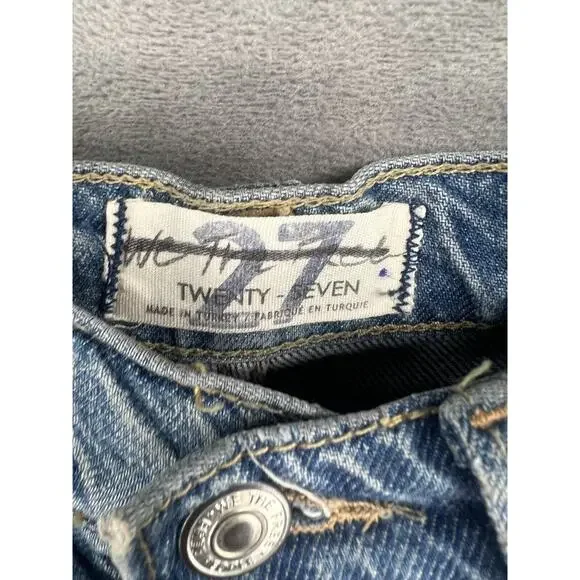 Free People Old West Slouchy Jeans Size 27 High Rise - Picture 10 of 13